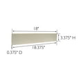 thumbnail image 3 of Design House 550533 Universal Marble Side Splash 18.3", White on White, 3 of 8