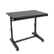 Height Adjustable Drawing and Drafting Table - Black