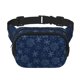 thumbnail image 1 of Fotbe Snowflake Dark Blue Cangurera Cuadrada con Estampado de Doble Capa, Bolsa de Cintura Ajustable Mini para Hombres y Mujeres, 1 of 9