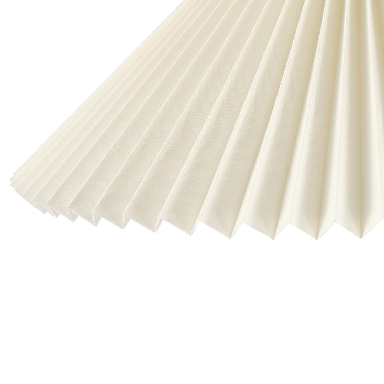 Novogratz x Globe 62" Wood Toned Floor Lamp with White Pleated Fabric Shade