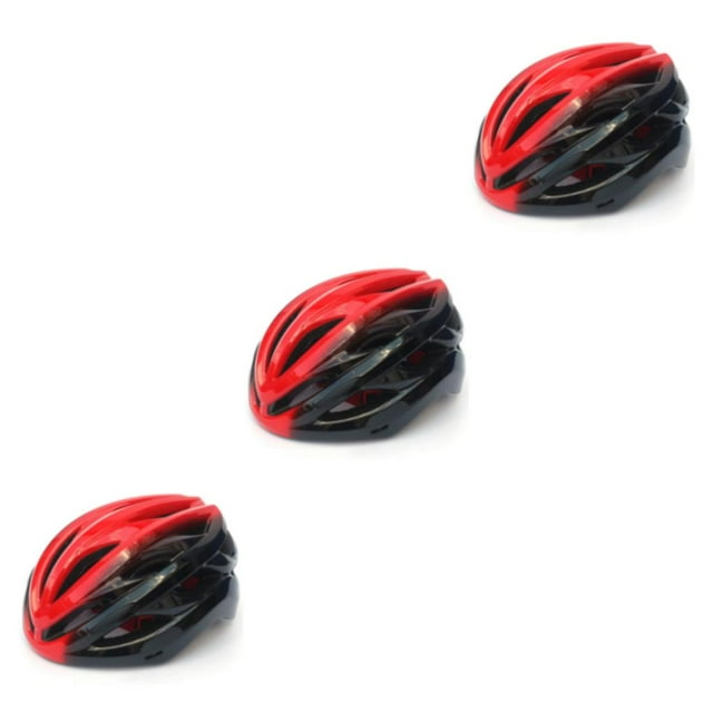 ZLight 22hole Bike Helmet for Protection Caps Portable Adjustable Men Women Riding Night Cycling Visors Safety Hat Red Black L 3Set