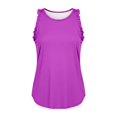 thumbnail image 5 of Aihuaihua Womens Ruffle Workout Tank Top Summer Casual Sleeveless Racerback Crewneck Loose Running Gym Yogo Athletic Tee Fitness Shirts, 5 of 6