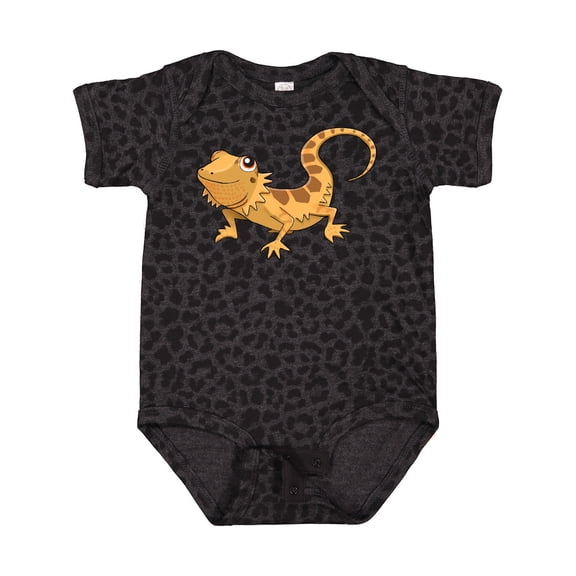 Inktastic Cute Smiling Bearded Dragon Boys or Girls Baby Bodysuit