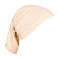 thumbnail image 1 of Gorra de mujer de algodón de seda de alta elasticidad con fondo cilíndrico monocromático, 1 of 5