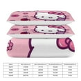 thumbnail image 2 of Hello Kitty 3-Piece Comforter Set for Bedroom, Hello Kitty Bedding Set for Kids Adults, Soft Microfiber Duvet Cover Set with Zipper Closure, 1 Duvet Cover + 2 Pillow Covers, 2 of 8