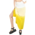 thumbnail image 3 of HAPPY BAY Women's Beach Wrap Bikini Swimwear Swim Cover up Skirt Bathing suit Summer Wraps Beachwear Sarong Coverups Swimsuits for Women One Size Ivory, Tie Dye, 3 of 4
