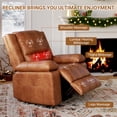 thumbnail image 4 of Electric Power Lift Recliner Chair for Elderly - PU Leather Massage Recliner Sofa with Heat, Remote Control, Side Pocket for Living Room or Bedroom - Color: Two-Tone Classic, 4 of 7