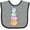 Heather and Black, variant on Inktastic Kawaii Kitten Stack Boys or Girls Baby Bib