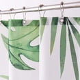 thumbnail image 3 of Cortina de ducha impermeable KGORGE con forma de hoja de palmera tropical 180 x 180 cm, 3 of 6