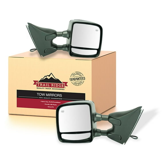 Trail Ridge Tow Mirror Power Heat Memory Chrome Textured Pair for Nissan Suzuki TR00077 Fits select: 2005-2016 NISSAN FRONTIER, 2005-2012 NISSAN PATHFINDER