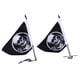 thumbnail image 2 of Kit de Asta de Bandera ANGGREK Cromadas Con Bandera de Calavera, 2 of 8