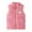 Pink, variant on IROINNID Kids Boys Girls Winter Solid Color Shearling Vest Keep Warm Zipper Comfy Vest