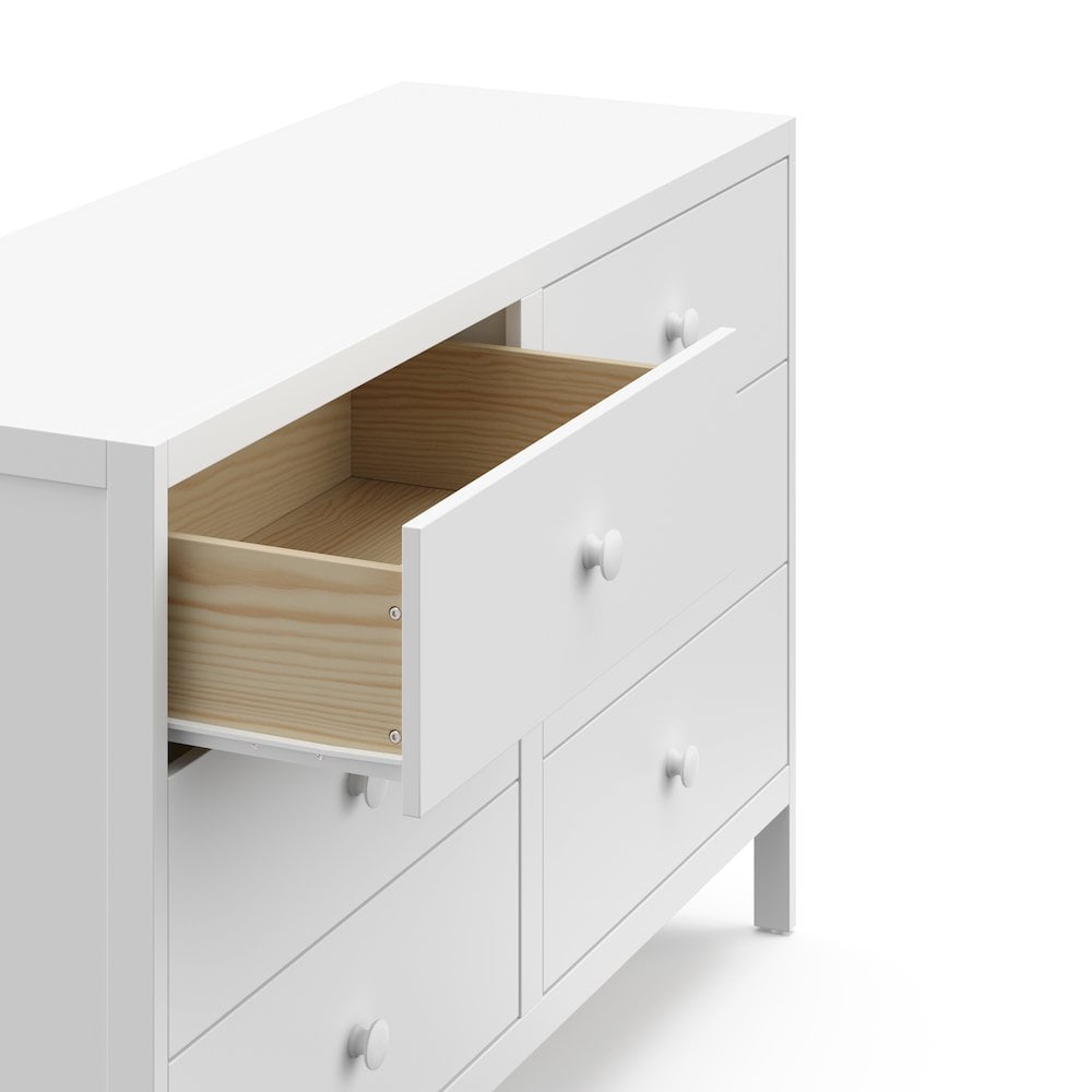 Graco Universal 6 Drawer Nursery Double Dresser, White