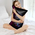 thumbnail image 3 of KLL Futuristic Purple Panther Pattern Silk Pillowcase for Hair and Skin Standard Size 20"X 30" Soft Breathable Pillow Covers for Sleeping, 3 of 6