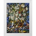 thumbnail image 1 of Chodyukov, Aleksander 19x24 White Modern Wood Framed Museum Art Print Titled - Bouquet of Garden Flowers II, 1 of 4