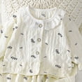 thumbnail image 5 of Swuxness Toddler Girls Loungewear 2 Piece Outfits Casual Crew Neck Long Sleeve Shirts Long Pants Suits, 5 of 5