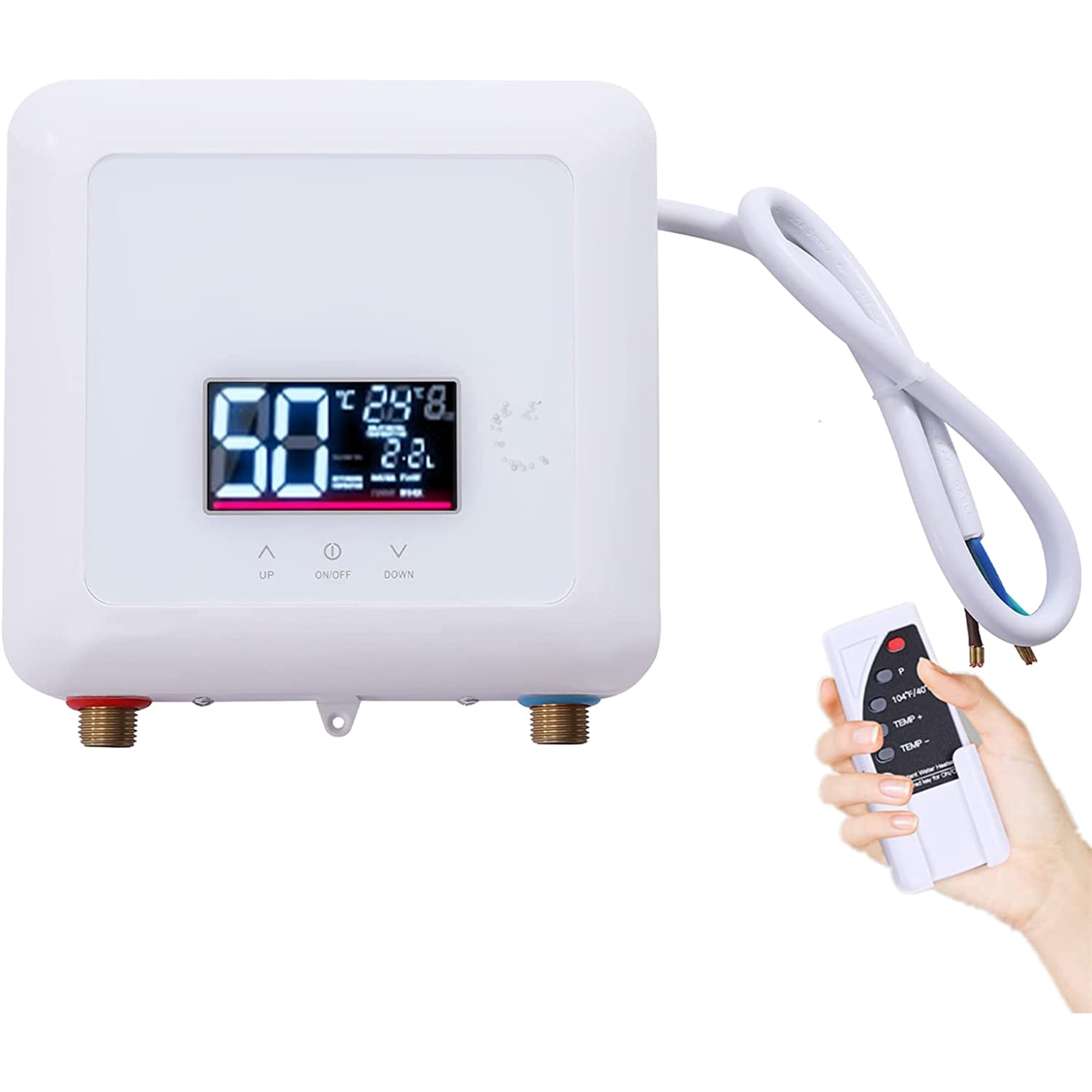 TFCFL Electric Instant Water Heater Touch Control Panel Heater With Remote  Control - Walmart.com