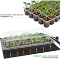 thumbnail image 3 of Seedling Trays Seed Starter Tray - Mini Propagator Plant Grow Kit house with Humidity Vented Domes and Base for Seeds; Starting ( Cells Per Tray Total Cells), 3 of 5