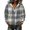 Blue, variant on Women Corduroy Half Zip Hoodie Oversized Drawstring Pullover Sweatshirt Corduroy Hooded Sweatshirt Half Zip Drawstring Hood Fashion Loose Casual Sweatshirt