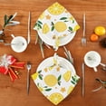 thumbnail image 4 of GZHJMY Lemon Cloth Napkins Set of 6, Reusable Washable Polyester Dinner Napkins for Family, Restaurant, Wedding, Party Decor 20 x 20 Inch, 4 of 7