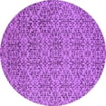 thumbnail image 1 of Ahgly Company Indoor Round Oriental Purple Industrial Area Rugs, 7' Round, 1 of 4