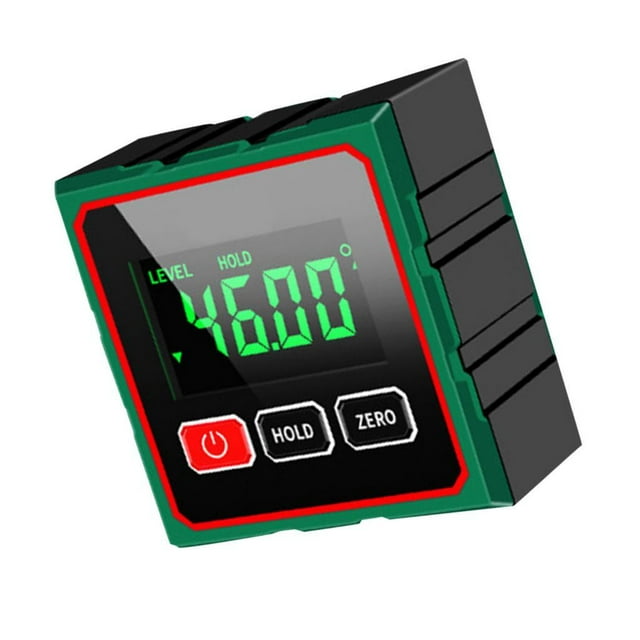 Transportador digital, nivel de burbuja con buscador de ángulos digital, herramienta de medición práctica, inclinómetro, nivel de burbuja electrónico