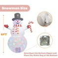 thumbnail image 2 of Muñeco de nieve inflable para decoración navideña ZXYL Outdoor, 2 of 7