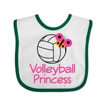 Inktastic Volleyball Butterfly Princess Girls Baby Bib