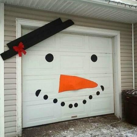 Anself Christmas Decor Pack of 16 DIY Christmas Snowman Decoration Outdoor Garage Door Patio Decoration