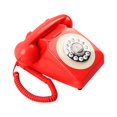 thumbnail image 1 of Teléfono de escritorio con líneas fijas Retro, suministros de boda con cable, libro de antiguo Rojo Sunnimix Libro de Visitas Teléfono, 1 of 8
