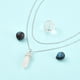 thumbnail image 4 of 2 collares de eslabones redondos de acero inoxidable para mujer, joyería minimalista con cierre de langosta, ideal como regalo de boda o cumpleaños., 4 of 4