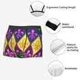 thumbnail image 3 of Yiaed Mardi Gras4 Print Men's Soft Cotton Boxer Shorts Breathable Boxers Underwear Moisture-Wicking Underwear Stretch Boxer Briefs for Man-Medium, 3 of 5