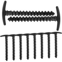 10 Pack Spiral Plastic Tent Stakes, Heavy Duty Ground Anchors for Camping