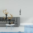 thumbnail image 2 of Dualoai Reindeer Elk Resin Sculpture and Guan Yin Stone Ornament Artwork Collection Deer Figurine Feng Shui Chinese Female Buddha Statue for Cabinet Tabletop Wedding Housewarming Desk, 2 of 8