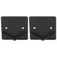 thumbnail image 2 of 2Pcs Shower Curtain Rod Holder Square End Wall Mount Retainer Bathroom Accessories Black, 2 of 6