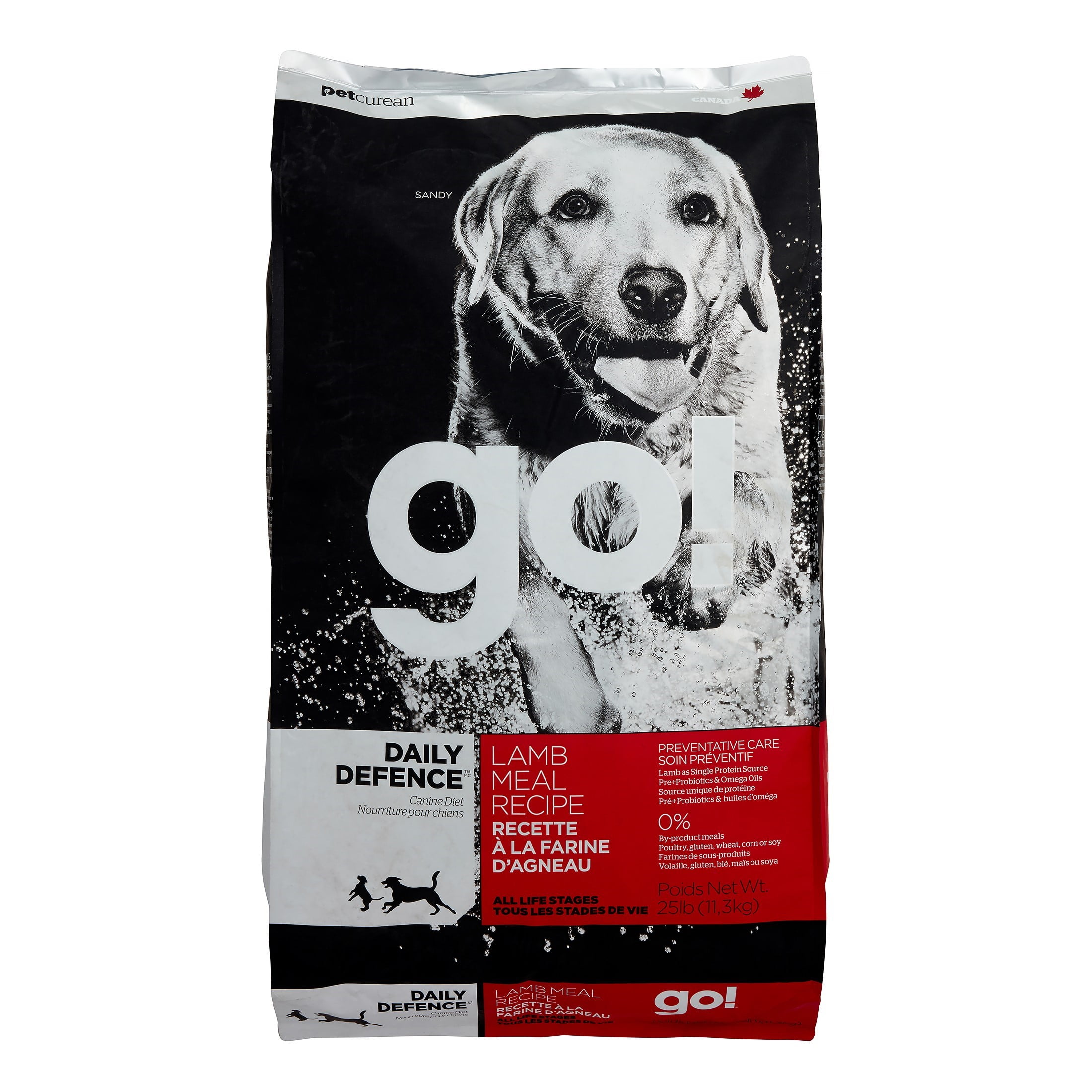 Petcurean Go! Daily Defence Lamb Meal Recipe Dry Dog Food, 25 lb