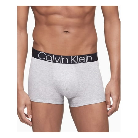 

CALVIN KLEIN Intimates Gray Stretch Boxer Brief Underwear S