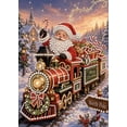 thumbnail image 2 of Christmas Pearl Art Kits for Adults,Christmas Train Pearl Art Kit for Adults Santa North Pole DIY Craft for Living Room Entryway Decor, 2 of 8