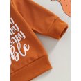 thumbnail image 6 of LMLYSoH Toddler Boys Thanksgiving Outfits Letter Print Long Sleeve Sweatshirts and Solid Color Long Pants 2Pcs Fall Clothes Set, 6 of 9