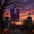 thumbnail image 5 of 1 Pcs Hanging Halloween Skeleton Ghosts Outdoor Decoration, Grim Reapers for Best Halloween Outdoor Decorations, Haunteds House Prop, Party Supplies (Purple), 5 of 8
