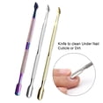 thumbnail image 4 of Cuticle Pusher Double Head Remove Dead Skin Stainless Steel Nail Polish Remover Tool for Manicure, 4 of 8