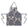 thumbnail image 2 of Pioneer Flower Floral Print Pattern Apron-Garden Aprons for Women with Pockets-Cotton Linen Waterproof Kitchen Cooking Gardening Aprons Adjustable for Kitchen,Cooking,BBQ and Salon 33x27 Inch, 2 of 7