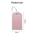 thumbnail image 4 of 4 Pack Leather Luggage Tags Travel Bag Tags Luggage Tag Bag Suitcase Labels Faux Leather for Suitcase Women Kids Funny Cute - style:style 2;, 4 of 5