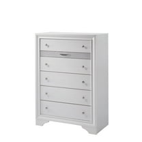 Furniture of America Lubbock Contemporary 6-Drawer Chest, White