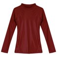 thumbnail image 5 of YIZYIF Womens Glossy Long Sleeve T-Shirt Seamless Nylon Spandex Tops for Running Fitness Workout, 5 of 7
