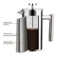 thumbnail image 3 of French Press Coffee Maker Stainless Steel Coffee Capacity Manual Cafetiere Coffee Containers, 3 of 5