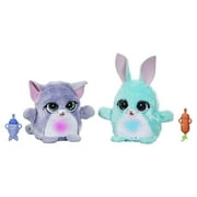 furReal Fuzzalots Kitty and Bunny Color Change Interactive Feeding Toy, Lights and Sounds