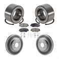thumbnail image 1 of Transit Auto Front Wheel Bearing Coated Disc Brake Rotors and Semi-Metallic Pads Kit for Car 2005-2008 Honda Pilot KBB-101415, 1 of 11