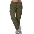 thumbnail image 1 of Pantalones de chándal para mujer con bolsillos Pantalones deportivos de entrenamiento Pantalones casuales, 1 of 3