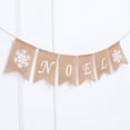 thumbnail image 6 of MLINS 2 Meters Noel Decoration Swallowtail Flag NOEL Banners Rustic Garland, 6 of 8